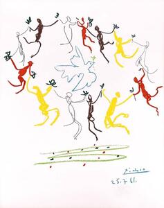 Umělecký tisk La ronde de la jeunesse, Pablo Picasso, (60 x 80 cm)