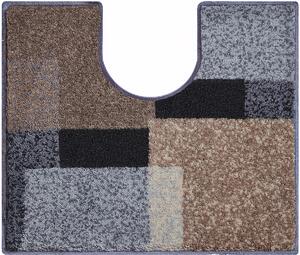 GRUND ATALA - Koupelnová předložka taupe Rozměr: 50x60 cm s výřezem pro WC