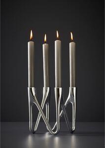 Morso, Svícen Roots Chrome (na 4 svíčky) | stříbrná