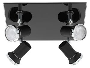 EGLO LED stropní bodové osvětlení TAMARA 1, 4xGU10, 3,3W, teplá bílá, černé, IP44 33678