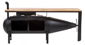 Industriální stolek pod umyvadlo ponorka Represent černý