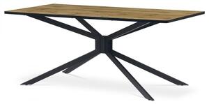 Jídelní stůl KNOT — 180x90x75 cm, dekor divoký dub