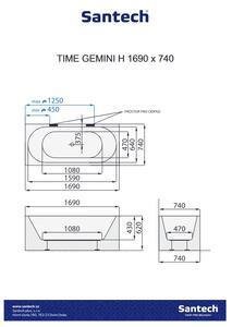 Santech Vana Time Gemini - H 169x74