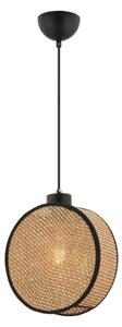 Lustr na lanku DRUM 1xE27/60W/230V hnědá/černá