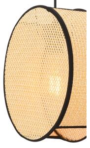 Lustr na lanku BIG DRUM 1xE27/60W/230V béžová/černá