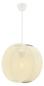 Lustr na lanku BIG DRUM 1xE27/60W/230V krémová