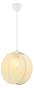Lustr na lanku DRUM 1xE27/60W/230V krémová