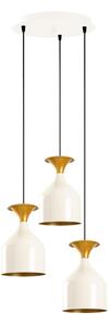 Lustr na lanku SIVANI 3xE27/40W/230V bílá/měděná