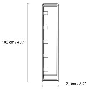 Stojací lampa KAFES 5xE27/40W/230V zlatá