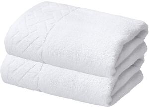 Livarno® Sada froté ručníků 50 x 100 cm, 450 g/m2, 2dílná, bílá (800013272)