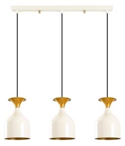 Lustr na lanku SIVANI 3xE27/40W/230V bílá/měděná