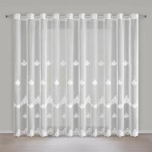 ZÁCLONA NA KROUŽCÍCH ISARI 350X250 CM KVĚTY
