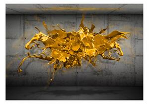 3D tapeta zlatá skvrna + lepidlo ZDARMA Velikost (šířka x výška): 150x105 cm