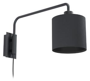 EGLO Moderní nástěnná lampa STAITI 1, 1xE27, 40W, černá 99348