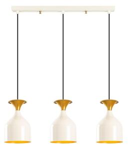 Lustr na lanku SIVANI 3xE27/40W/230V bílá/měděná