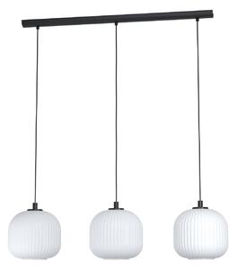 EGLO Moderní závěsné osvětlení nad jídelní stůl MANTUNALLE, 3xE27, 40W, bíločerné 99367