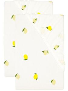 Livarno® Sada žerzejových napínacích prostěradel, 90-100 x 200 cm, 2dílná, citron (800013345)