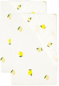 Livarno® Sada žerzejových napínacích prostěradel, 90-100 x 200 cm, 2dílná, citron (800013345)