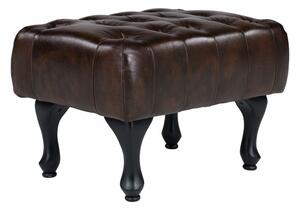 Sob nabytek | Starožitná stolička z pravé kůže Chesterfield II F0A00000849W