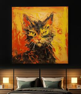 Obraz na plátně - Kočka paní Smithové FeelHappy.cz Velikost obrazu: 40 x 40 cm