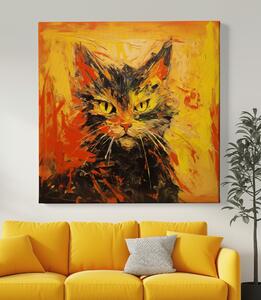 Obraz na plátně - Kočka paní Smithové FeelHappy.cz Velikost obrazu: 40 x 40 cm