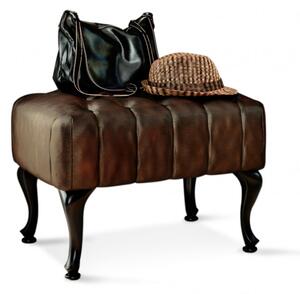 Sob nabytek | Starožitná stolička z pravé kůže Chesterfield IX F0AAA00002-EINS