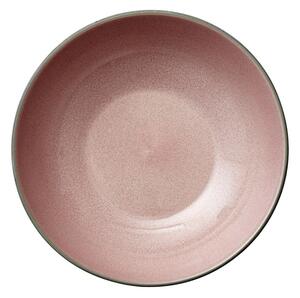 Bitz,Talíř na těstoviny PastaSkal Grey/Light pink 20 cm | růžová