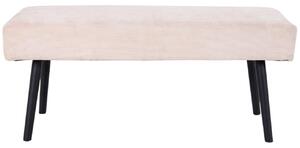 Nordic Living Pískově hnědá manšestrová lavice Mekl 100 cm