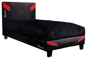 POSTEL, 90/190 cm, červená, černá X Rocker, Online Only
