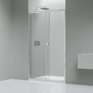 Posuvné dveře sprchového koutu NANO real glass EX505 - čiré sklo - výška 195 cm - možnost volby šířky
