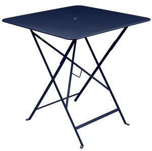 Tmavě modrý kovový skládací stůl Fermob Bistro 71 x 71 cm