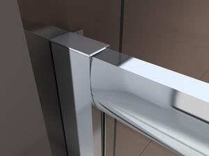 Posuvné dveře sprchového koutu NANO real glass EX505 - matné skleněné lišty - možnost volby šířky
