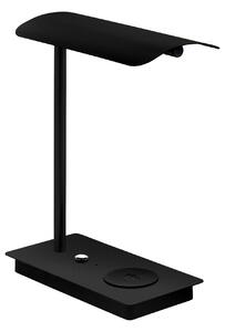 EGLO Stolní LED stmívatelná lampa s možností nabíjení telefonů ARENAZA, 5,8W, teplá bílá, černá 99829