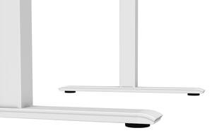 ARBYD Bílý výškově nastavitelný pracovní stůl Barry 120 x 60 cm