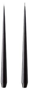Svíčka Taper 32 cm – 75 Raw Black – set 2 ks