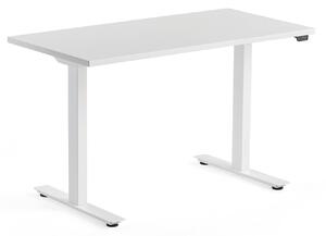 Arbyd Bílý výškově nastavitelný pracovní stůl Barry 120 x 60 cm