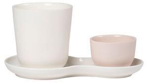 Nudge Servírovací porcelánová sada Coffee & Sweets Cream