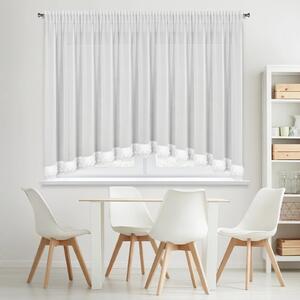 ZÁCLONA NA PÁSCE LUISA 400X160 CM BÍLÁ