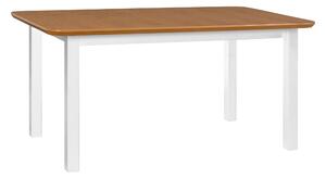 Jídelní stůl Wenus 5S Zvolte barvu nožek: Ořech - nut, Barva horní desky stolu (dýha): Bílá