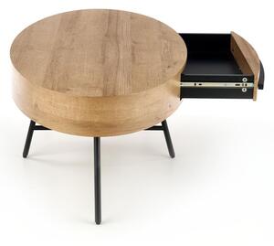 Konferenční stolek Carolina, dub zlatý / černá