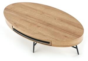 Konferenční stolek Carolina, dub zlatý / černá