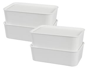 W5 Úložný box s víkem, 2,4 l, 4 kusy (100405373)