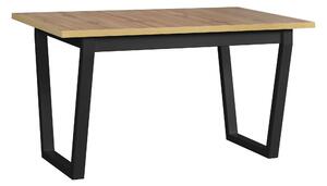 Jídelní stůl Paco 2 Zvolte barvu horní desky: Bílý (borovice andersen), Zvolte barvu nožek: Černá