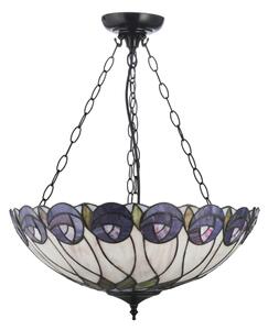 Endon 111872 - Lustr na řetězu Tiffany HUTCHINSON 3xE27/60W/230V pr. 50 cm