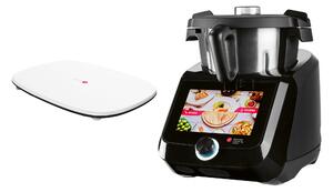 SILVERCREST® Monsieur Cuisine Smart BLACK EDITION SKMS 1200 B1 s přesouvací a mixovací podložkou pod kuchyňského robota Monsieur Cuisine (800006622)