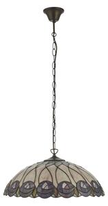 Endon 111985 - Lustr na řetězu Tiffany HUTCHINSON 3xE27/10W/230V pr. 50 cm