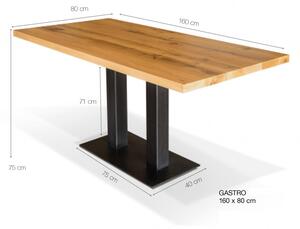 Jídelní stůl z masivu 160x80 Gastro