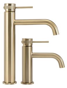 REA-B6950 - Umyvadlová baterie LUNGO 16,5 cm broušená zlatá