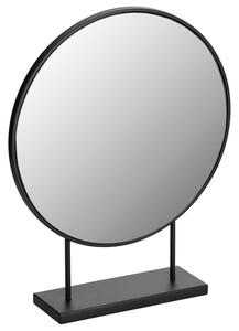 Černé kosmetické zrcadlo Kave Home Libia 45 x 36 cm