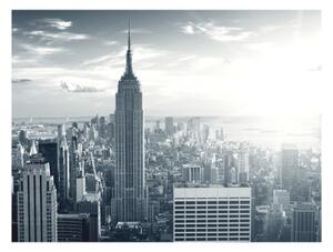 Fototapeta - Amazing view to New York Manhattan at sunrise